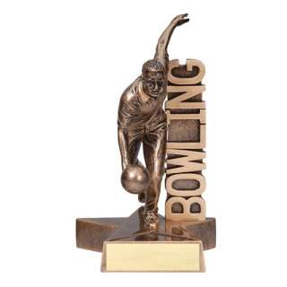 Signboard Male Bowling Trophy