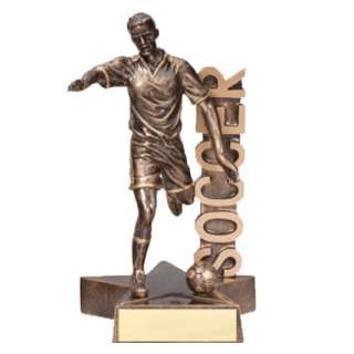 Signboard Male Soccer Trophy