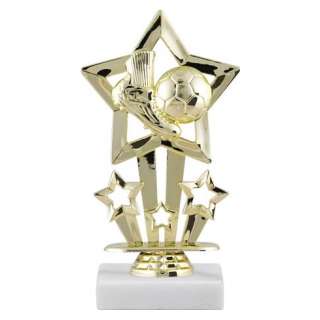 Star Theme Soccer Trophy