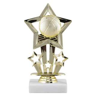 Star Theme Basketball Trophy