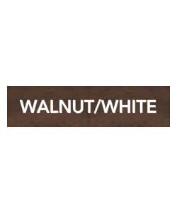 Color: Walnut/White